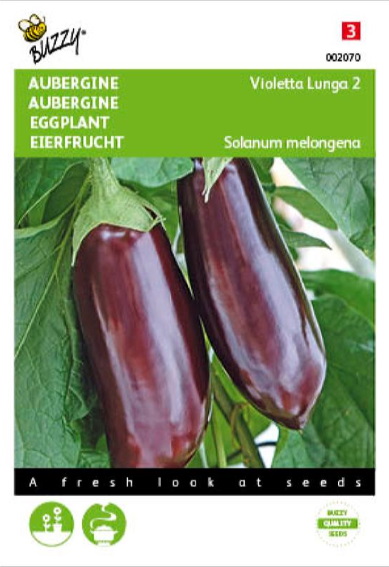 Aubergine Lange Violette 2 (Solanum) 450 zaden BU